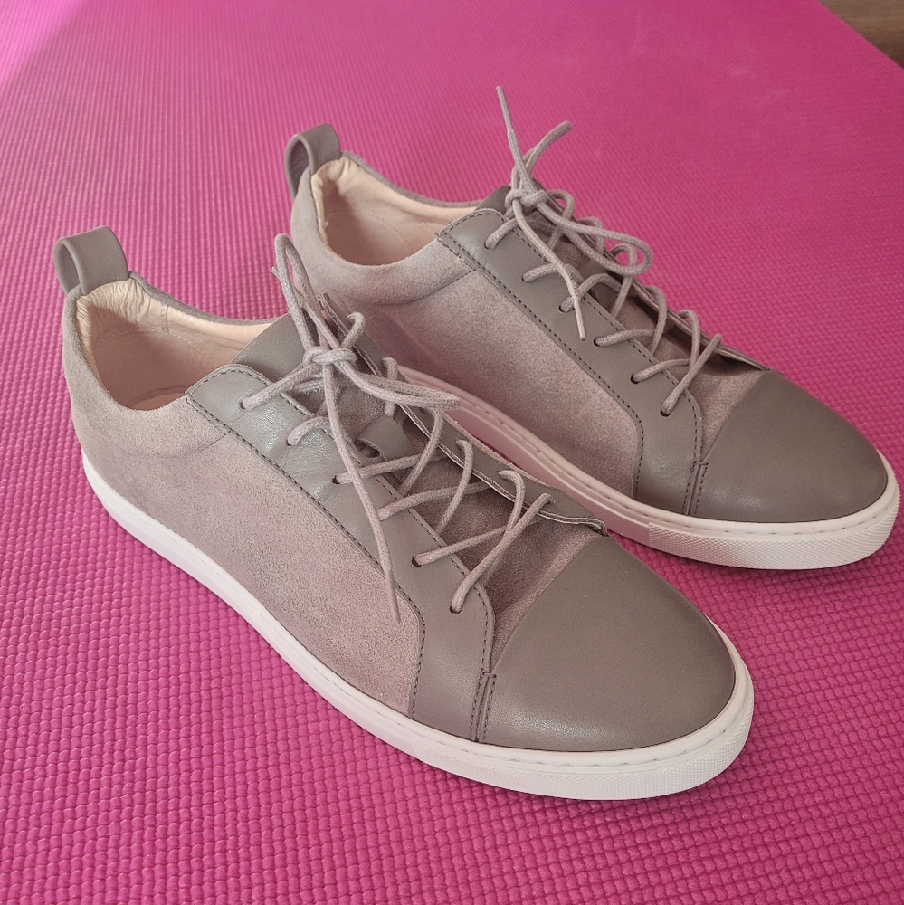 Whistles. Womens Trainers/ Sneakers.  Suede & Leather Grey